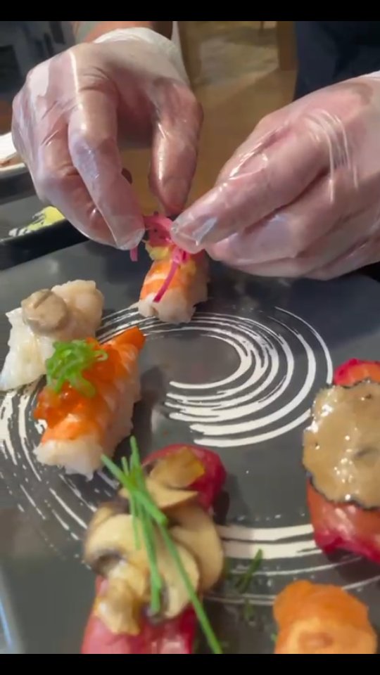 Nigiri-Sushi aus einem privaten Omakase in Zürich