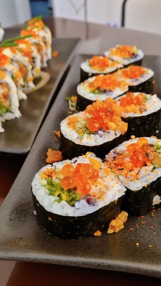 Frisch gemachtes Sushi aus einem Sushi-Kurs in Zürich